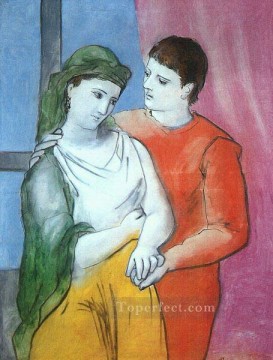  amantes Pintura al %C3%B3leo - Los amantes 1923 cubista Pablo Picasso